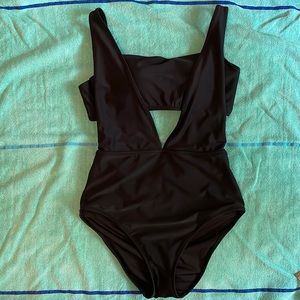 Aerie black one piece swimsuit